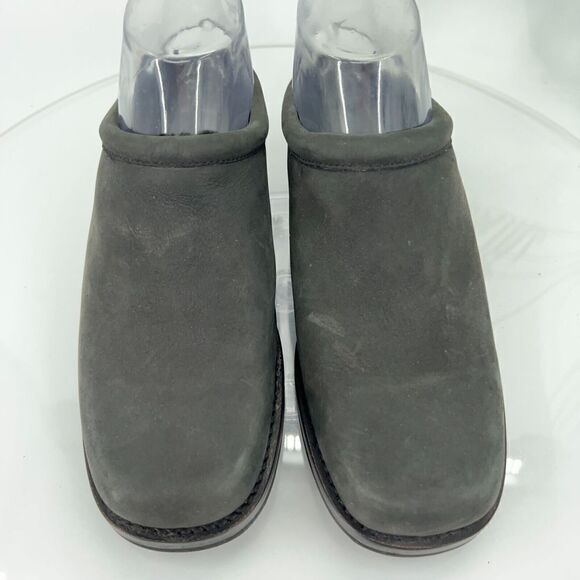 Cole Haan Women's Clog Mules Women's Size 7 B Grey Leather Slip On Shoes Lined - Picture 4 of 13